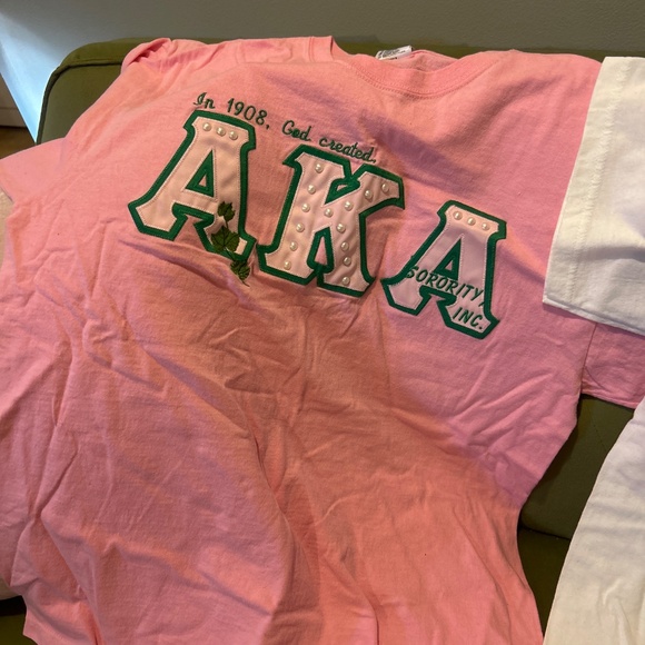 Embroidered Alpha Kappa Alpha Tees - Picture 4 of 4